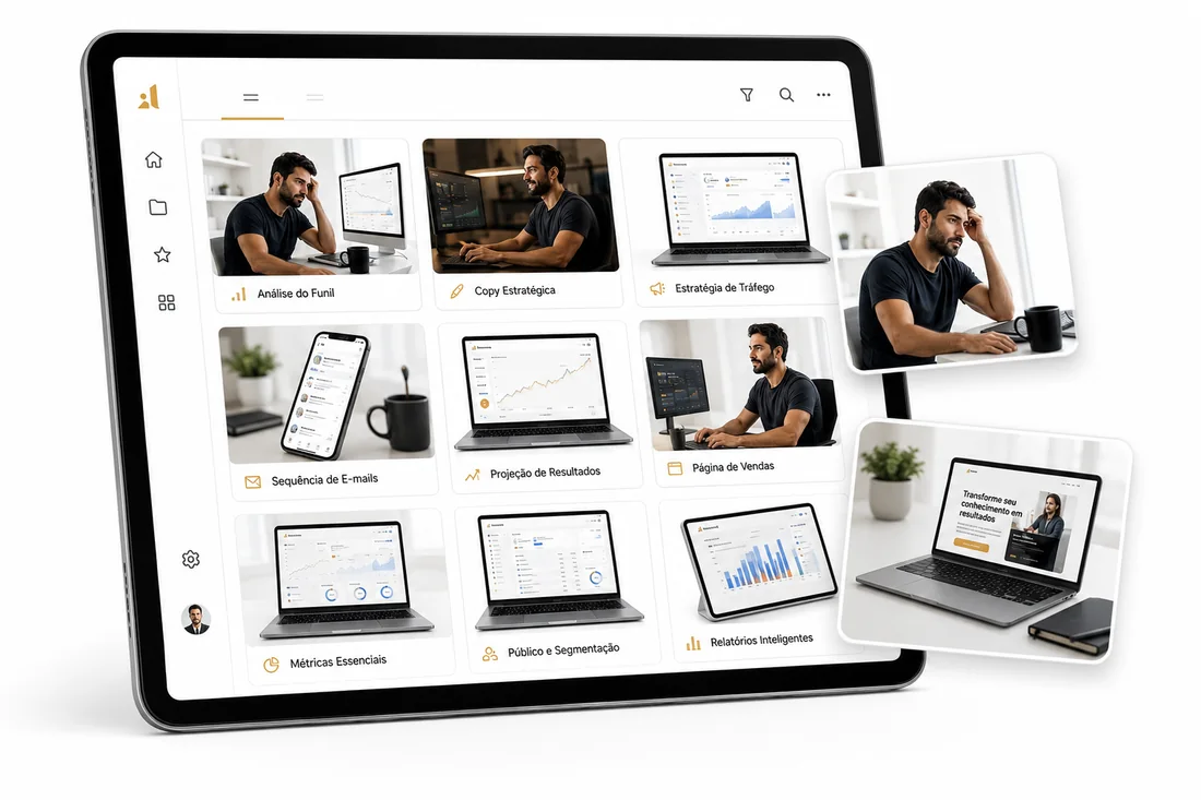 Imagens e mockups realistas