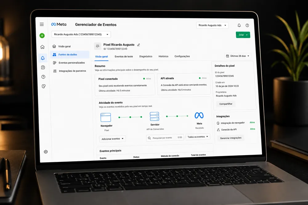 Rastreamento Pixel e API configurado